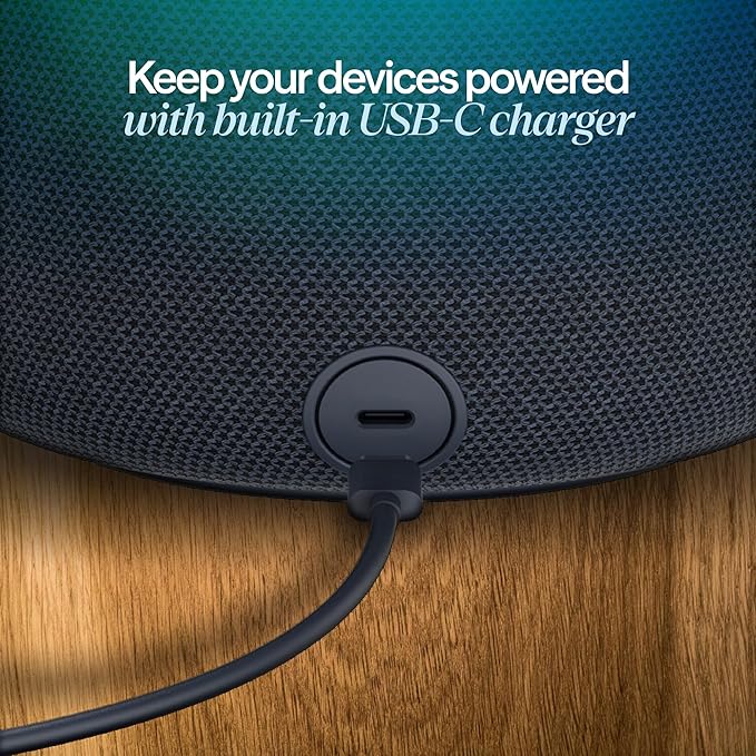 BLUEAIR Purifier for Bedroom - Mini Restful - Sunrise Clock with HEPASilent Filtration and Wake Up Light - Cleans Air and Supports Circadian Rhythm - USB-C and App Connectivity, Blue - Bloomnest