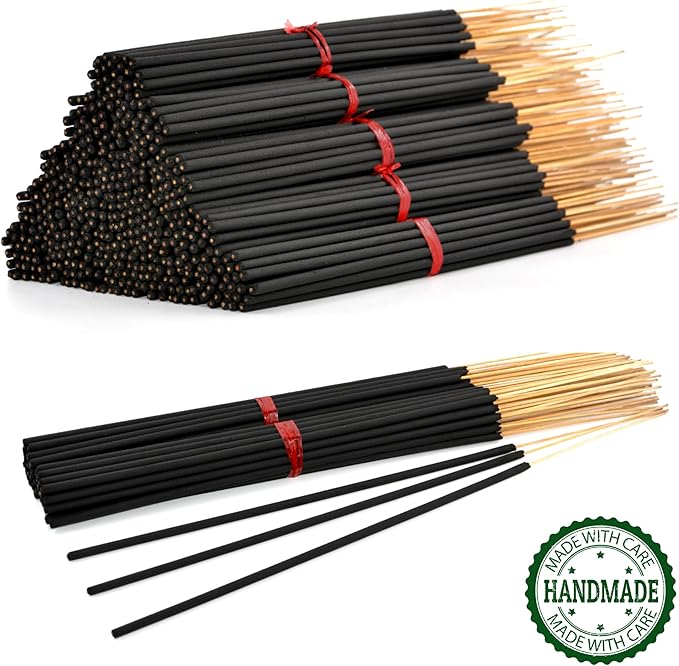 Black Coconut Exotic Incense Sticks Jumbo 19 Inch Long - Bulk 1 Bundle 27 to 30 Sticks - Natural 19" Extra Large with A Smooth Aroma That Burns for 3 to 4 Hours Each. - Bloomnest