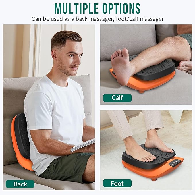 Snailax Vibration Foot Massager with Heat, App Control, Adjustable Vibration Electric Foot Massager Machine for Circulation, Plantar Fasciitis, Pain, Remote Control - Bloomnest