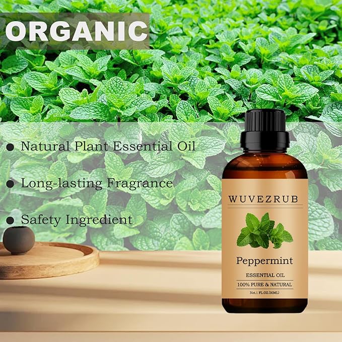 Peppermint Essential Oils, 30ML 100% Pure and Natural Pepper mint Essential Oil for Aromatherapy Diffuser - Peppermint /1 Fl Oz - Bloomnest