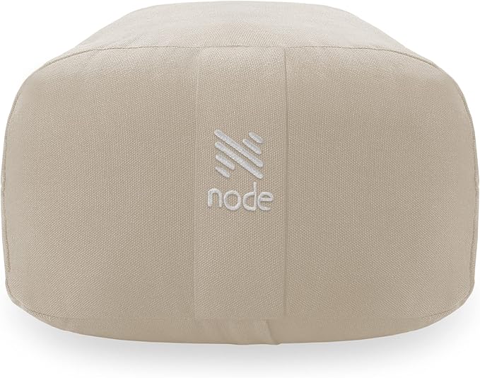 Yoga Meditation Cushion, 25" x 12" Rectangular Bolster with Organic Cotton Cover - Bloomnest