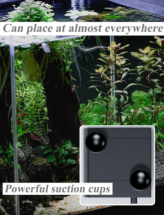 alizzy 50GPH(180L/H) Small Aquarium Pump, 3w Ultra Quiet Submersible Water Pump with 1.6ft Tubing for Fountain, Fish Tank, Hydroponic and Pet - Bloomnest