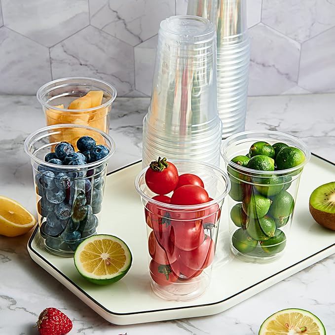 Lilymicky 1000 Pack 10 oz Clear Plastic Cups, Disposable Drinking Party Cups for Birthday Parties, Picnics, Ceremonies, and any Events - Bloomnest