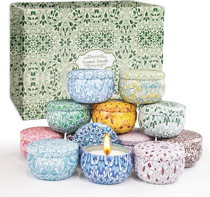 12 Pack Scented Candles Gifts for Women, Natural Soy Candles for Home Scented, Aromatherapy Candle Christmas Gifts Sets for Women, Sister, Friends, Colleague - Bloomnest