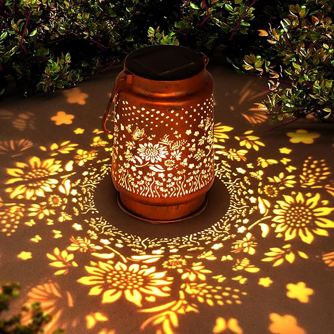 Solar Lanterns Outdoor Garden Decor,Sunflower Birthday,Retirement Gifts for Women, Mom, Grandma, Friend, Thanksgiving, Decorative Waterproof Hanging LED for Yard, Patio, Lawn, Landscape, Backyard - Bloomnest