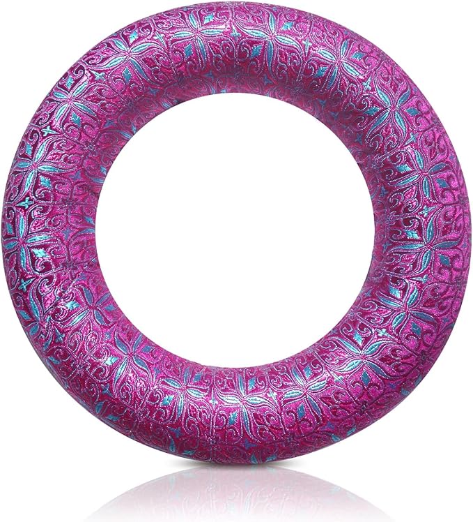 Singing Bowl Cushion 8 Inch for Tibetan Singing Bowls, Handmade Silk Brocade Round Cushion Pillow for Sound Healing and Crystal Sound Bowls Accessories(8 Inch,DeepMagenta) - Bloomnest