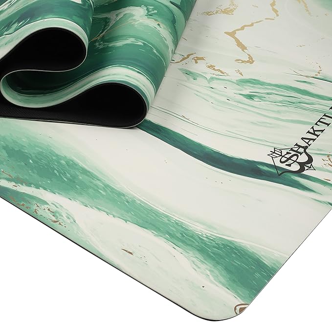 Shakti Warrior Shanti PU Yoga mat - Artist Designed, Premium eco friendly mats, Non Slip, Non Toxic, Great for Regular & Hot Yoga, Pilates and Work out (72 inch x 28 inch x 5mm Thick)k out (72 inch x 28 inch x 5mm Thick)