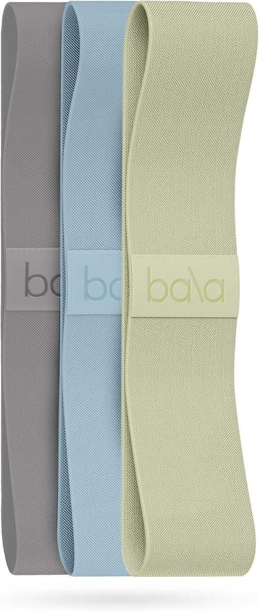 Bala Booty Bands Resistance Bands for Women & Men - Elastic Exercise Bands for Working Out - Wrist, Ankle, Legs & Booty Bands - Workout Resistance Bands for Yoga, Pilates, Strength Training - Bloomnest
