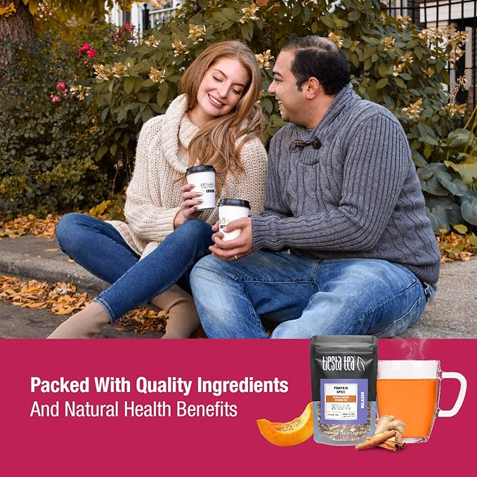 Tiesta Tea Fall Medley Dry Flight Set – Assorted Herbal, Black, Chai, and Fruit Tea Blends for Hot or Iced Brewing, Caffeine Free Loose Leaf Sampler Set with 9 Resealable Pouches - Bloomnest
