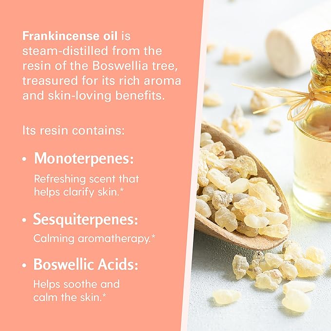 Frankincense Essential Massage Oil for Scars, Stretch Marks & Fine Lines, Firming, Hydrating, Smoothing & Calming Formula with Collagen, Stem Cells, Lavender & Grapefruit, 8 fl oz, by M3 Naturals - Bloomnest