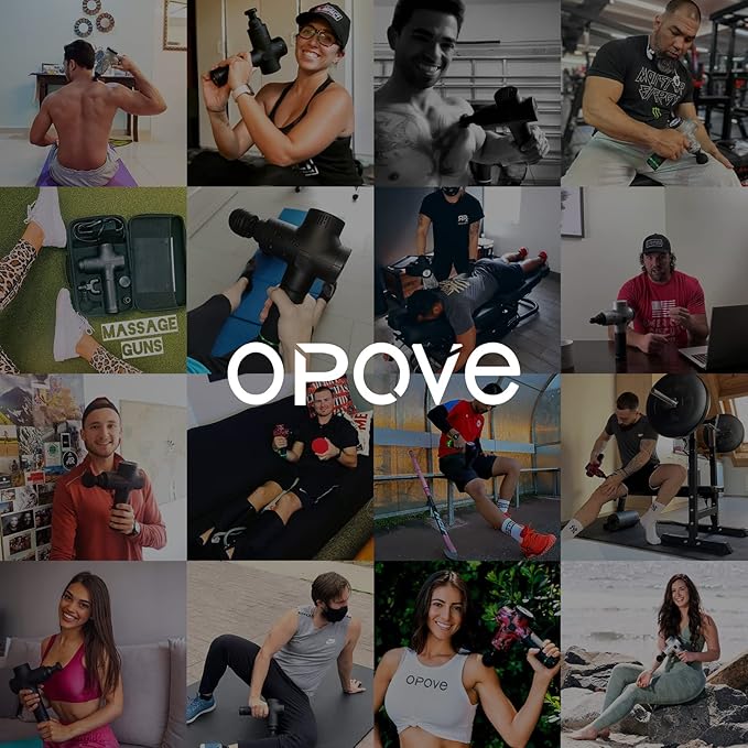 opove M3 Pro 2 Massage Gun Deep Tissue Percussion Muscle Massager for Workout, Handheld Percussive Therapy Fascia Gun for Athletes Fast Recovery 4-8 Hours Long Battery Life, Powerful, Quiet, Black - Bloomnest