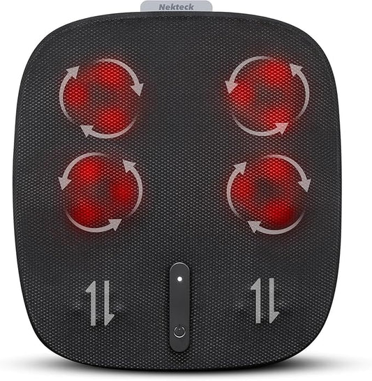Shiatsu Foot Massager with Heat, Nekteck Electric Kneading Feet Massage Machine for Circulation and Neuropathy Plantar Fasciitis Pain Relief, Home Office Use, Gifts for Women Men Mom Dad Birthday Gift - Bloomnest