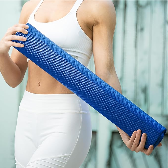 12-Pack Value Yoga Mat, 68" x 24" Non Slip Exercise Mat, 3mm Thick Gym Mat, Bulk Non Toxic Yoga Mats for Home Workout and Studios - Bloomnest