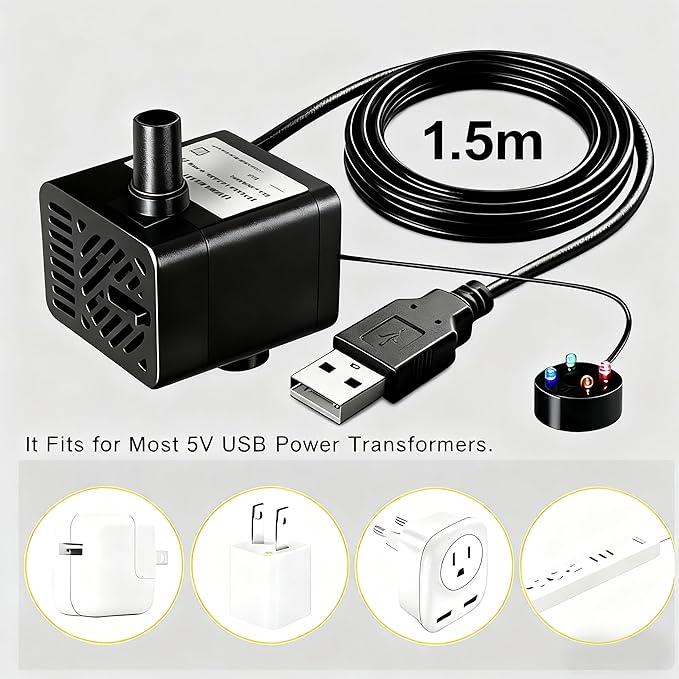 Soothing 4-Tier Tabletop Fountain with led Crystal Ball - Indoor Waterfall Fountain for Desk, Perfect Zen Decor for Office, Home, or Gift, Featuring Quiet Pump and Compact Design GIDITA