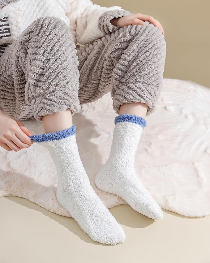 TEHOOK Warm & Cozy Valentines Gifts for Women, Fluffy Fuzzy Plush Sleeping Slipper Socks - Soft Warm Fabric - Bloomnest