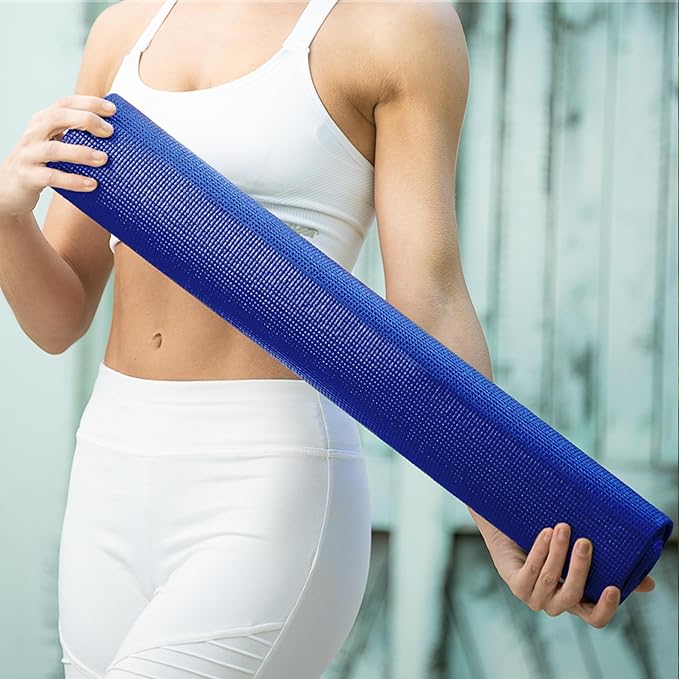 16-Pack Value Yoga Mat, 68" x 24" Non Slip Exercise Mat, 3mm Thick Gym Mat, Bulk Non Toxic Yoga Mats for Schools and Studios - Bloomnest