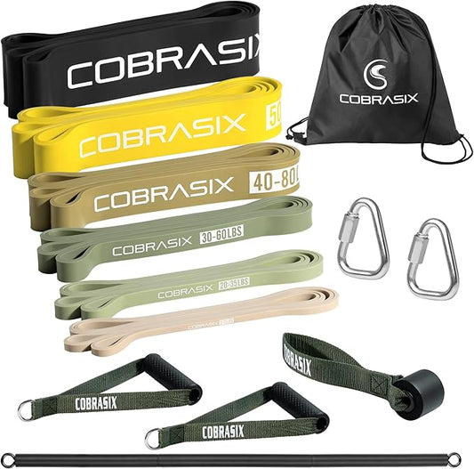 Resistance Bands | Long Resistance Bands for Working Out | Pull-Up Bands for Strength Training, Physical Therapy, Stretching, WOD | Exercise Bands for Home Gym | Workout Bands | Men and Women - Bloomnest