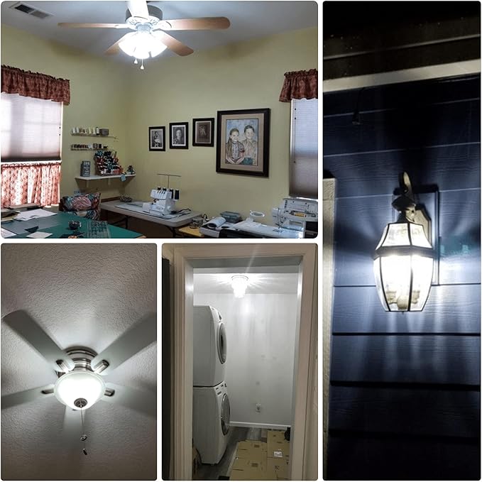 ALIDE E12 10W 6000K LED Candelabra Bulbs 100w Equivalent 1200lm 0.73 * 3.15inch, Non-dimmable, 5Pack - Bloomnest