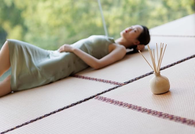 BLUEME Calm-Osmanthus & Sandalwood, 16.91 Fl Oz Wellness Diffuser, Contains Essential Oil, Sustainable, Hand Finished, Premium, Luxury Ceramic, Natural Rattan Reeds