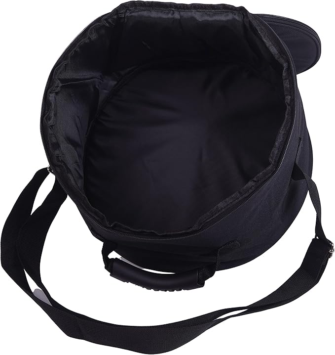 Singing Bowl Carry Case - 12 inch Black Padded Singing Bowl Bag, Sound Bowl Carrier/Crystal Bowl Bag for Storage and Transport - comes with Adjustable Unisex Chakra Bracelet - Bloomnest