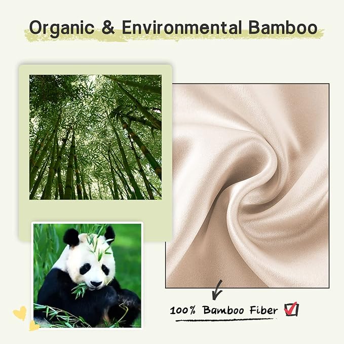 100% Handmade Bamboo Sleeping Eye Mask for Women for Men,Night Masks,Organic Sleep Mask,Blockout Eye Mask for Sleeping,Large Size Adjustable (1 PC, Apricot)