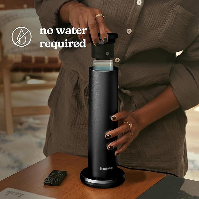 Homedics SereneScent Waterless Home Fragrance Diffuser, Use with Homedics SereneScent Oil (Sold Separately), Patented Air Diffusion Technology, Clean & Natural Fragrance, Enhances Mood, Large Rooms - Bloomnest