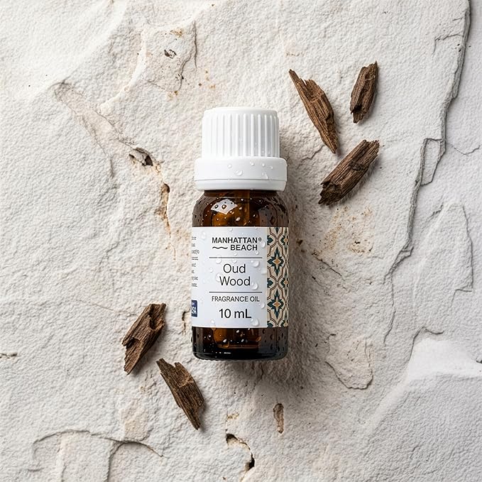 Manhattan Beach – Oud Wood, Diffuser Oil Inspired by Luxury Perfume - Fragrance Oil for Ultrasonic and Waterless Diffusers and Crafting - 10 mL, 0.34 fl oz Glass Bottle