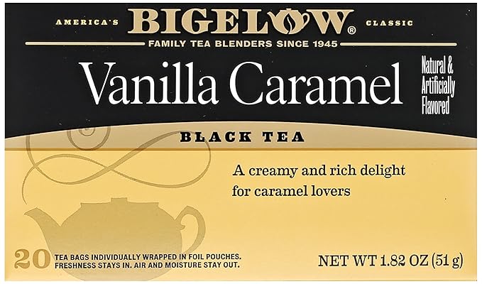 Bigelow Vanilla Caramel Black Tea (20 Teabags) - Bloomnest