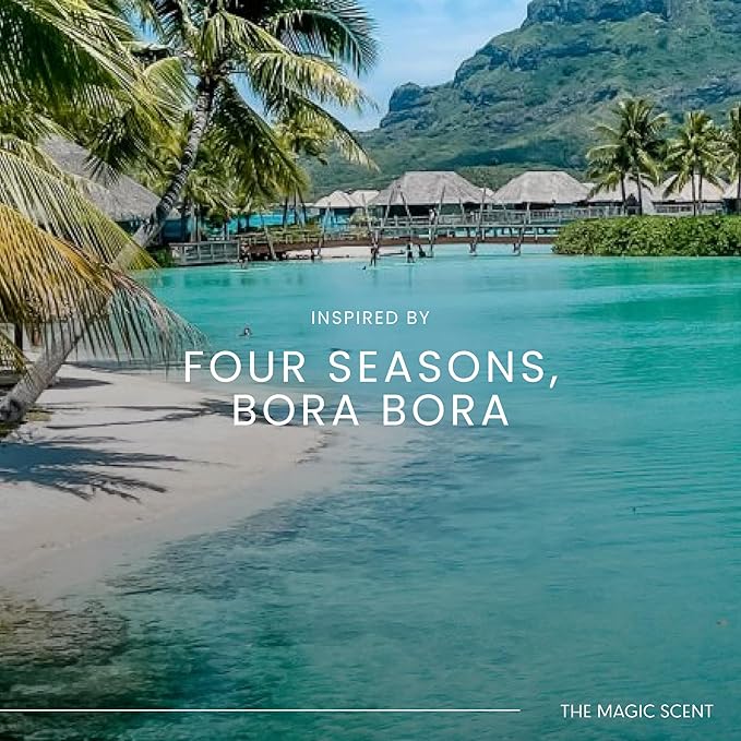 The Magic Scent Bamboo Diffuser Oil - Hotel & Home Luxury Scents Inspired by The Four Seasons, Bora Bora - Diffuser Oil Scents for Home Designed for Use in All Diffusers - 8.5 fl oz, 250 mL - Bloomnest