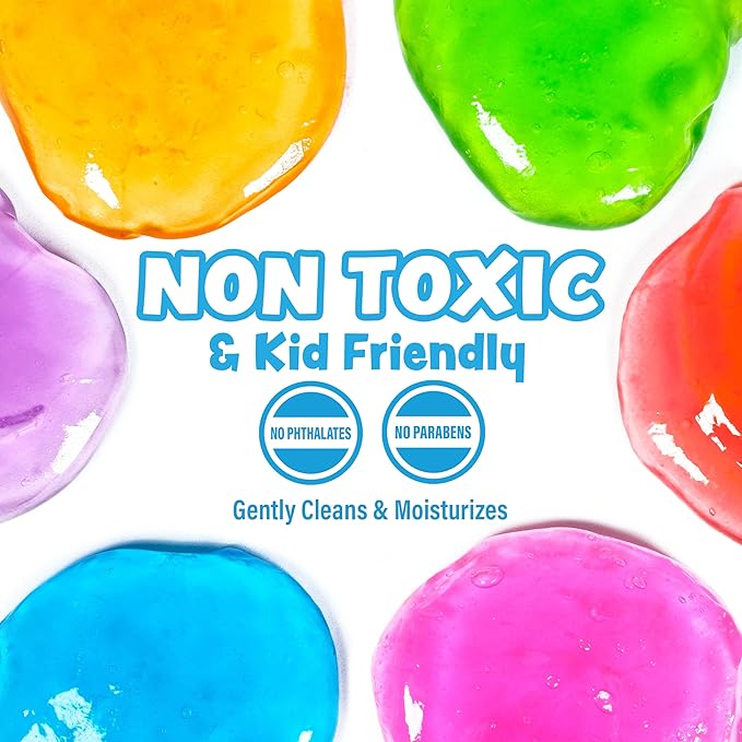 Tub Works Super Goo Bath Slime Soap Bath Toy, 6 Pack | Stretchy, Squishy Slime Soap for Kids Bath | Fresh, Fruity Scents | Nontoxic | Sensory Fun Kids & Toddler Bath Toys - Bloomnest
