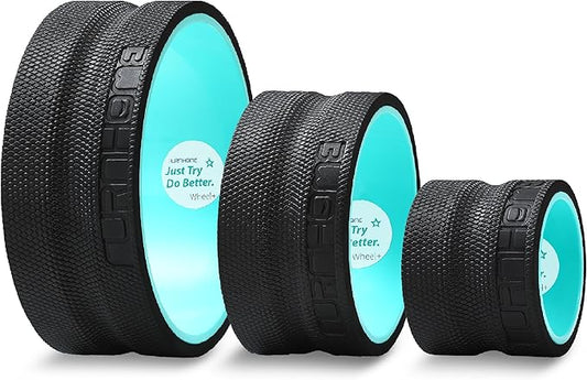 Furnhome Back Roller - Back Wheel for Deep Tissue Massage,Yoga Wheel for Back Pain & Stretching- Comfy Deep Tissue Massage Roller (3-Pack) - Bloomnest