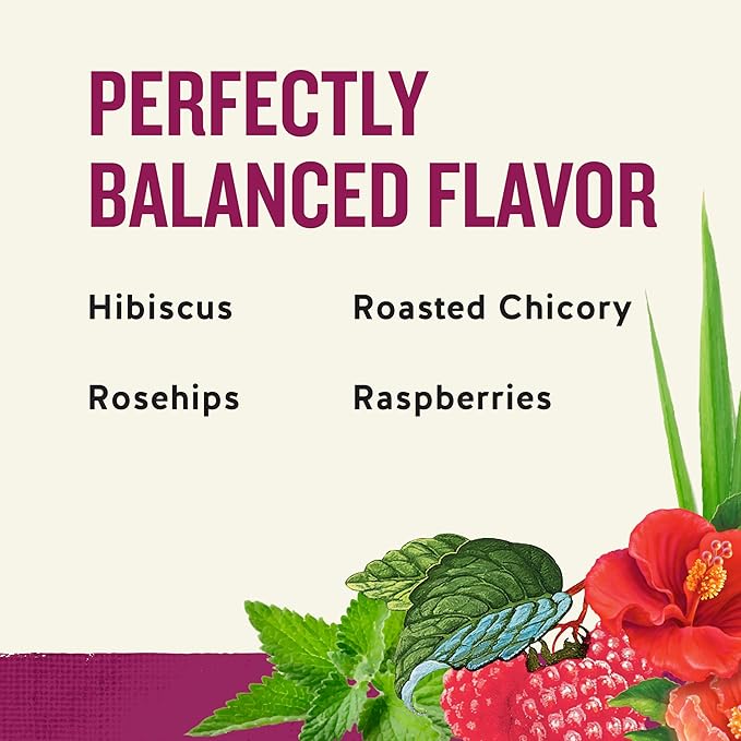 Celestial Seasonings Raspberry Zinger Herbal Tea, Caffeine Free, 20 Tea Bags Box - Bloomnest