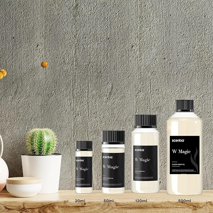 Scentia W Magic Hotel Diffuser Oil Inspired by 5-Star Hotel - 50 mL 1.69 fl oz - Fragrance Oil Blend Bergamot, Lemongrass & Jasmine for Aromatherapy Diffusers and Humidifiers - Bloomnest