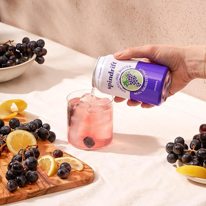 Spindrift Grapeade Can 12 Ounce (Pack of 24) - Bloomnest