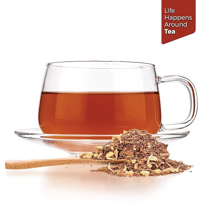 Tealyra - Rooibos Coconut Vanilla Chai - Ginger and Cinnamon with Red Bush Rooibos Herbal Loose Leaf Tea - Antioxidants Rich - Caffeine-Free - 220g (8-ounce) - Bloomnest
