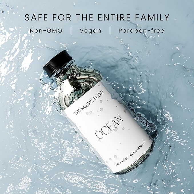 The Magic Scent Ocean Diffuser Oil - Hotel & Home Luxury Scents Inspired by Bali - Oil Scents for Home Designed for Use in All Diffusers - 4 fl oz, 120 mL - Bloomnest