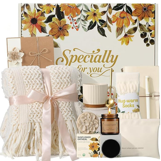 Self Care Gifts for Womens Birthday Gift Get Well Soon Gift - Valentines Day Gifts for Her Mom Wife Daughter Sister Girlfriend Best Friend, Sympathy Gift Baskets for Women Care Package - Bloomnest