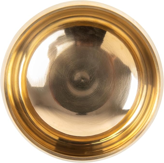 Tibetan Singing Bowl Set - 5" Plain Sound Bowl with Gift Box - Easy To Play for Beginners - Authentic Handcrafted Mindfulness Meditation Chakra Healing Holistic Sound 7 by Himalayan Bazaar - Bloomnest