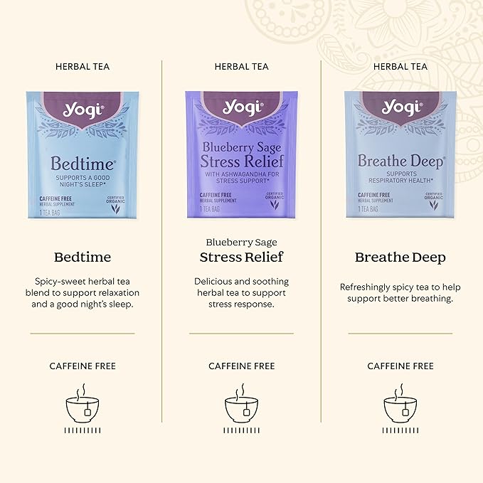 Organic Sampler Gift Box-5 Tea Bags per Flavor (45 Tea Bags)-Delicious Wellness Immunity Teas-9 Herbal Teas-Caffeine-Free Tea Variety Pack-Tea Gift Set - Bloomnest