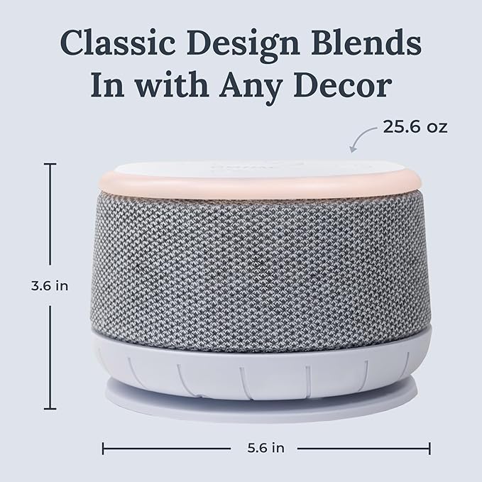 Yogasleep Dohm Nova White Noise Sound Machine, Better Sleep for Babies & Adults. Includes Night Light, 10 Fan Speeds & Calming Pink Noise for Louder Noise Masking. Noise Canceling for Office Privacy. - Bloomnest