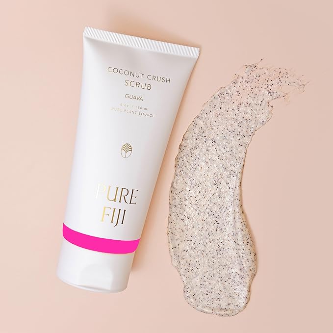 Pure Fiji Coconut Crush Scrub, Guava (6oz/180ml) - Bloomnest