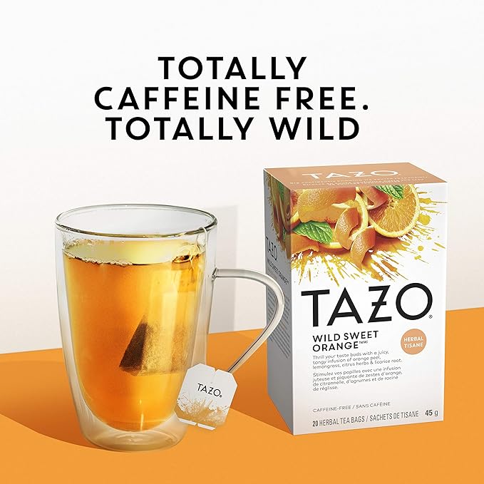 TAZO Tea Bags, Passion & Wild Sweet Orange Herbal Tea 20CT (2ea) (Variety Pack) - Bloomnest