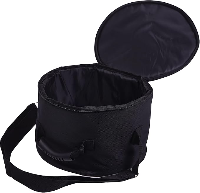Singing Bowl Carry Case - 12 inch Black Padded Singing Bowl Bag, Sound Bowl Carrier/Crystal Bowl Bag for Storage and Transport - comes with Adjustable Unisex Chakra Bracelet - Bloomnest