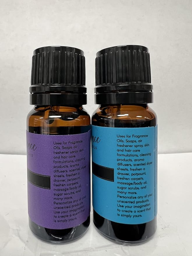 Eternal Essence Oils 2 Pack 10ml Premium Fragrance Oil - Eucalyptus & Lavender - for Candle, Soap Making, Aromatherapy, Diffusers, Home Care, & Humidifiers EternalEssenceOils