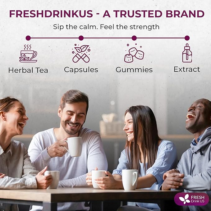 FreshDrinkUS, Vitality Balance Tea Bags | 30 Count | Herbal Blend with Gymnema, Milk Thistle Seed, Fenugreek, Dandelion Root, Ginger, Orange Peel & Other Herbs – 100% Natural, Caffeine-Free Herbal Tea - Bloomnest