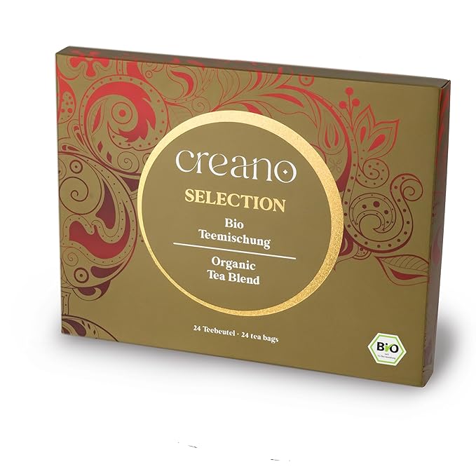 Creano Organic Tea Gift Set – 24 Organic Tea Bags in 6 Dreamy Varieties – 48 g* - Bloomnest