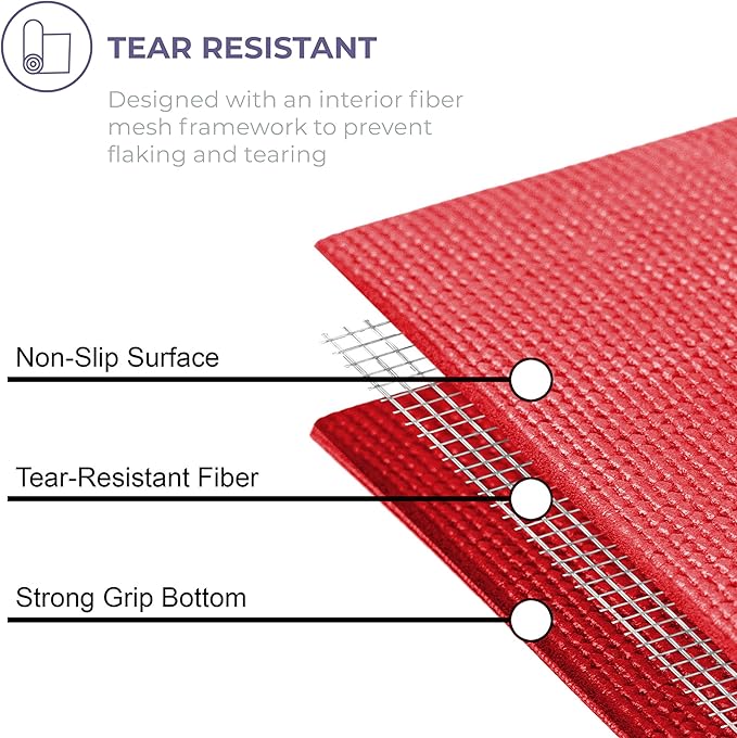 Sunshine Yoga Voyage Yoga Mat, 10 Pack, 72" x 24" Professional Studio and Gym Bulk Yoga Mats, 5mm Thick, Durable, Anti-Tear, Non Slip Fitness and Exercise Mats - Bloomnest