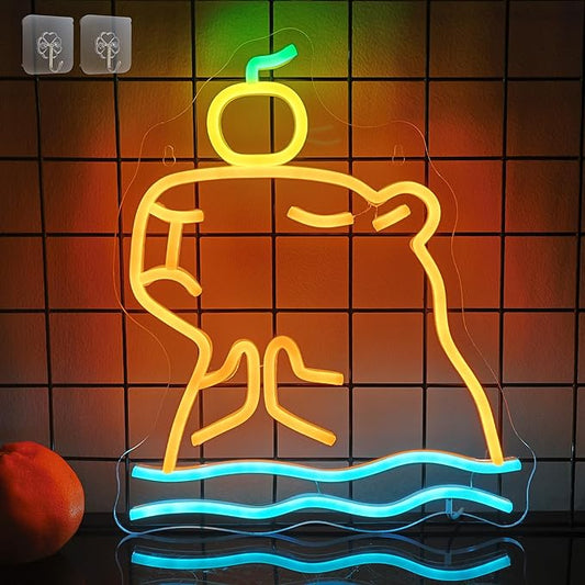 Attivolife Capybara Sign for Wall Decor, Light up Cute Animal Shape LED Lamp with Dim USB Powered, Unique Home Children's Bedroom Business Shop Bar Party Decor Birthday Christmas Day Gift for Kids - Bloomnest