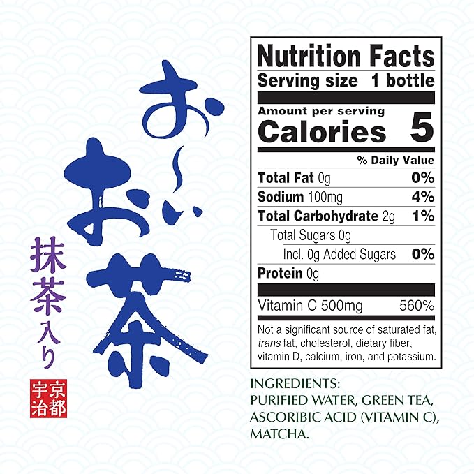 Ito En Oi Ocha Cold Brew Matcha Green Tea Unsweetened 16.9 Ounce (Pack of 12), Zero Calories - Bloomnest
