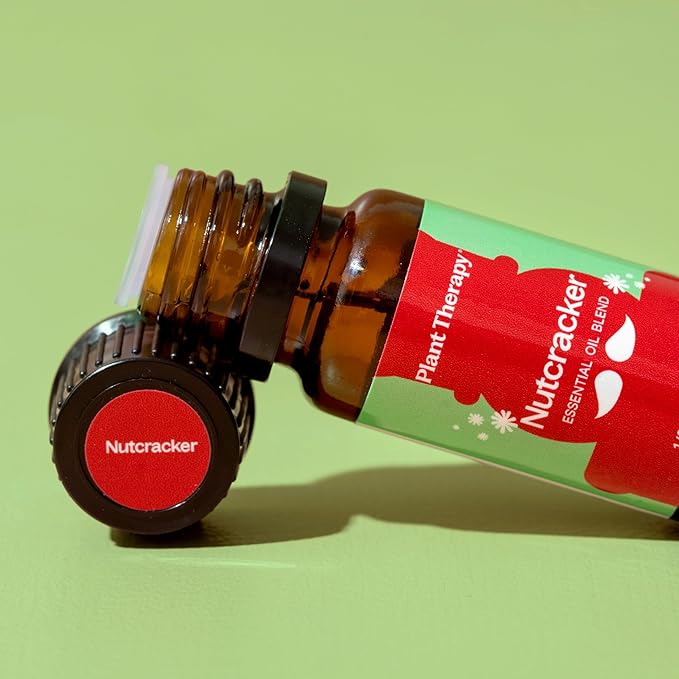 Plant Therapy Nutcracker Holiday Essential Oil Blend 10 mL (1/3 oz) Warm, Woody, and Festive Aroma, Relaxing & Uplifting, Perfect for Cozy Holiday Moments - Bloomnest